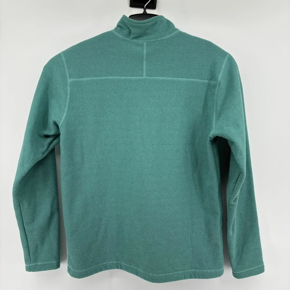The North Face Mens Quarter Zip Fleece Pullover Teal Green NF0A3YR16R7 Size L